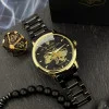 Чоловічий годинник Awarder 022-3D Black-Gold Automatics Steel Не Забуду Дім фото 8
