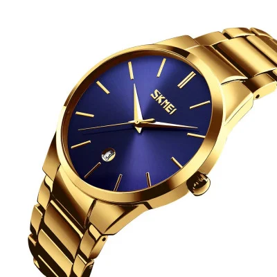 Чоловічий годинник Skmei 9140GDBU Gold-Blue