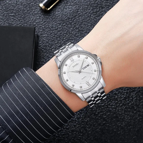 Чоловічий годинник Skmei 2084SISI Silver фото 4