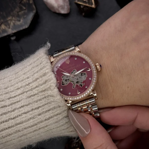 Жіночий годинник Awarder 047 Silver-Gold-Pink фото 9