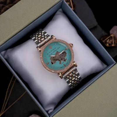 Женские часы Awarder 047 Silver-Gold-Blue