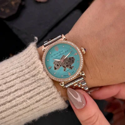Жіночий годинник Awarder 047 Silver-Gold-Blue