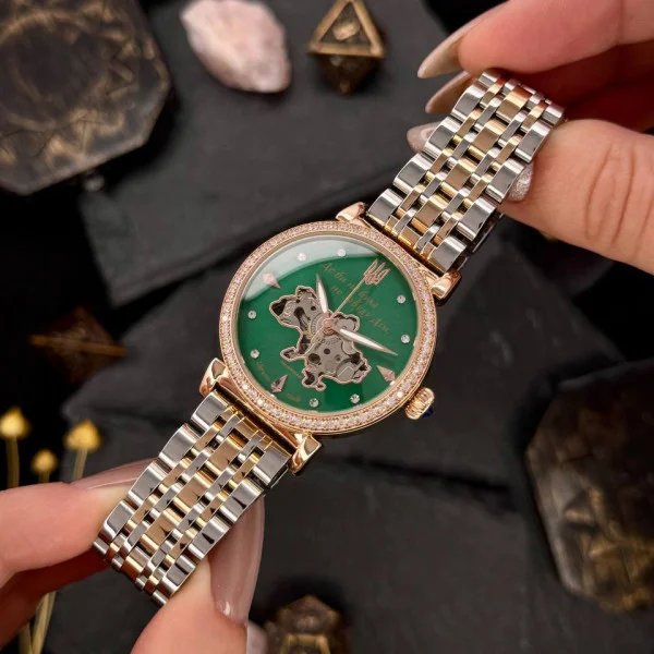 Жіночий годинник Awarder 047 Silver-Gold-Green фото 5