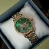 Жіночий годинник Awarder 047 Silver-Gold-Green фото 7