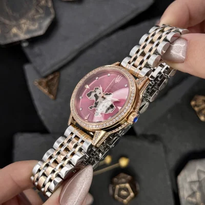 Женские часы Awarder 049 Silver-Gold-Pink