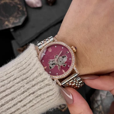 Женские часы Awarder 049 Silver-Gold-Pink