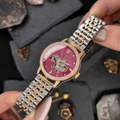 Жіночий годинник Awarder 049 Silver-Gold-Pink