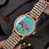 Жіночий годинник Awarder 049 Silver-Gold-Blue фото 3