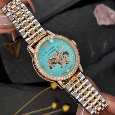 Женские часы Awarder 049 Silver-Gold-Blue