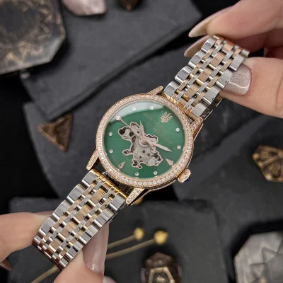 Жіночий годинник Awarder 049 Silver-Gold-Green