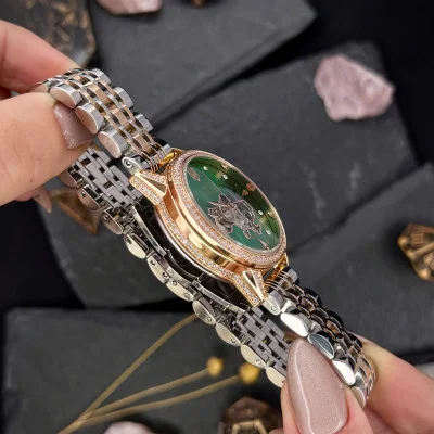 Жіночий годинник Awarder 049 Silver-Gold-Green