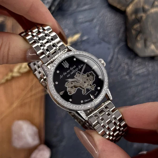 Женские часы Awarder 049 Silver-Black фото 5