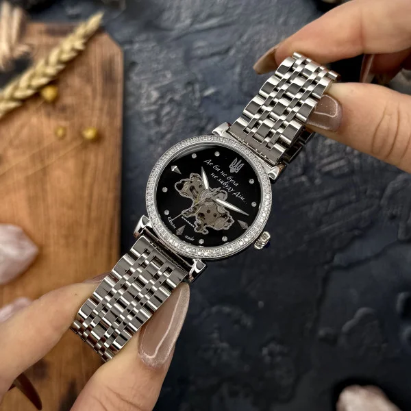 Жіночий годинник Awarder 047 Silver-Black фото 4