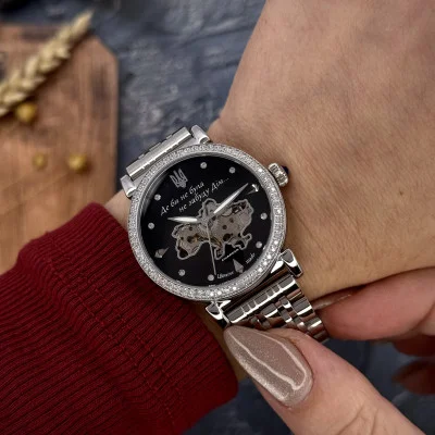 Жіночий годинник Awarder 047 Silver-Black