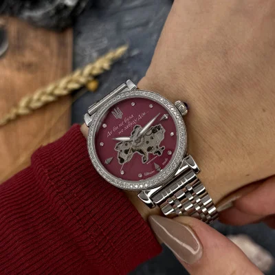 Женские часы Awarder 047 Silver-Pink