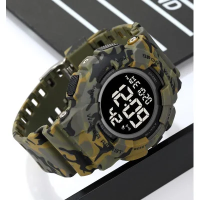 Чоловічий годинник Skmei 2081CMAGBK Camo Green-Black
