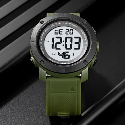 Чоловічий годинник Skmei 2122AGWT Army Green-White