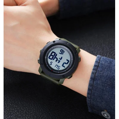 Чоловічий годинник Skmei 2122AGWT Army Green-White
