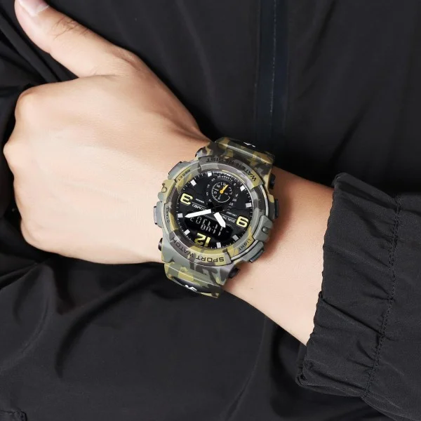 Чоловічий годинник Skmei 2341CMGN Camo Green фото 3