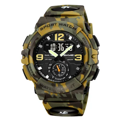 Чоловічий годинник Skmei 2341CMGN Camo Green