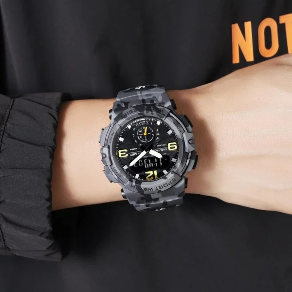 Чоловічий годинник Skmei 2341CMGY Camo Grey фото 4