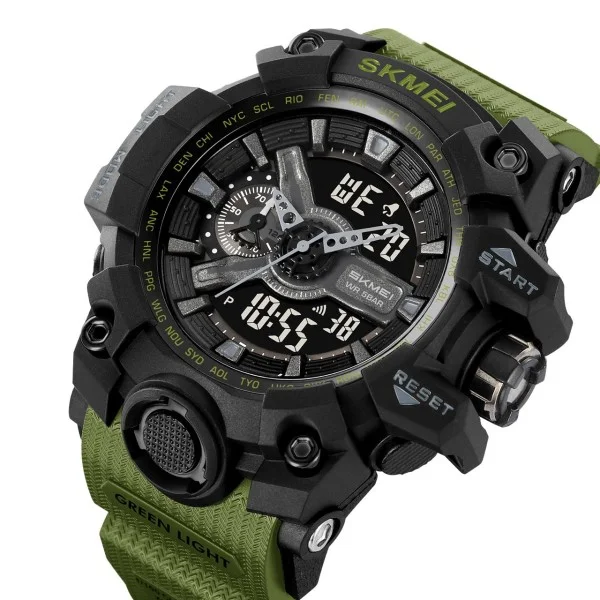 Чоловічий годинник Skmei 2396AG Army Green фото 4