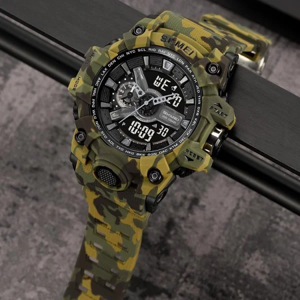 Чоловічий годинник Skmei 2396CMGN Camo Green SALE 2025 фото 4