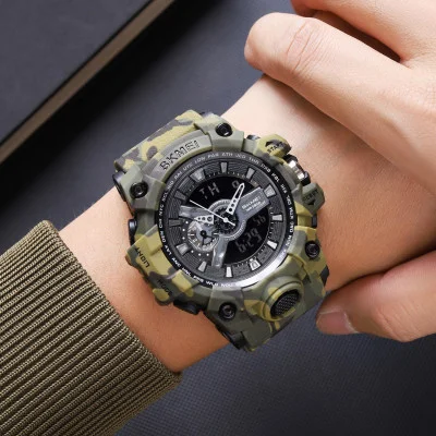 Чоловічий годинник Skmei 2396CMGN Camo Green SALE 2025