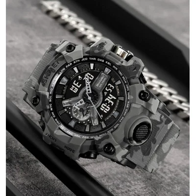Чоловічий годинник Skmei 2396CMGY Camo Grey