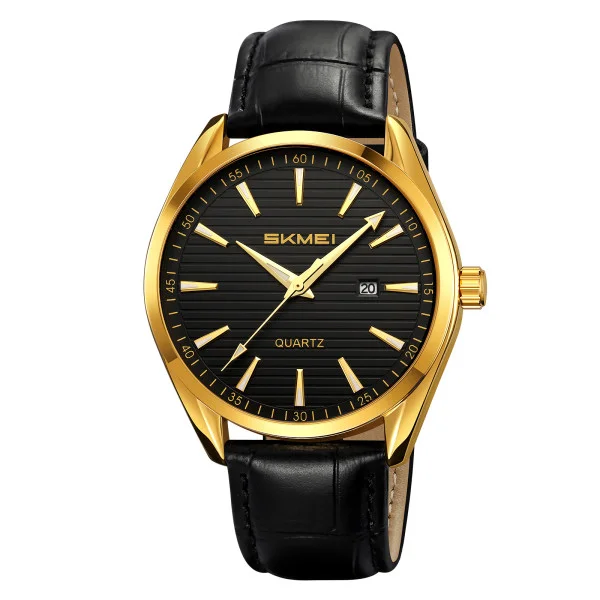 Чоловічий годинник Skmei 2490GDBK Gold-Black фото 1
