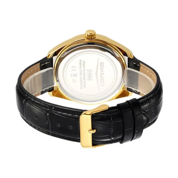 Чоловічий годинник Skmei 2490GDBK Gold-Black фото 5