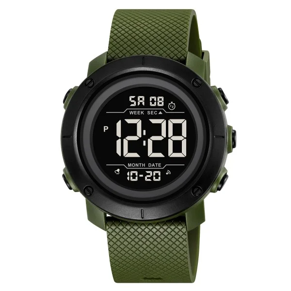 Чоловічий годинник Skmei 2497PAGBK Army Green-Black фото 1