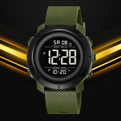 Чоловічий годинник Skmei 2497PAGBK Army Green-Black