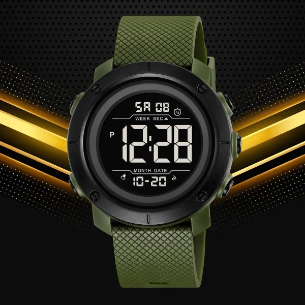 Чоловічий годинник Skmei 2497PAGBK Army Green-Black фото 5