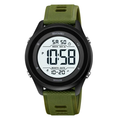 Мужские часы Skmei 2498PAGWT Army Green-Wnite
