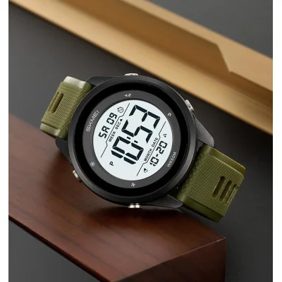 Мужские часы Skmei 2498PAGWT Army Green-Wnite