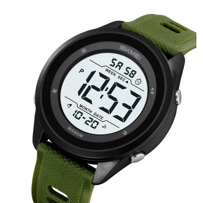 Мужские часы Skmei 2498PAGWT Army Green-Wnite