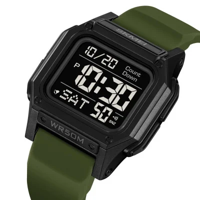 Чоловічий годинник Skmei 2537AG Army Green