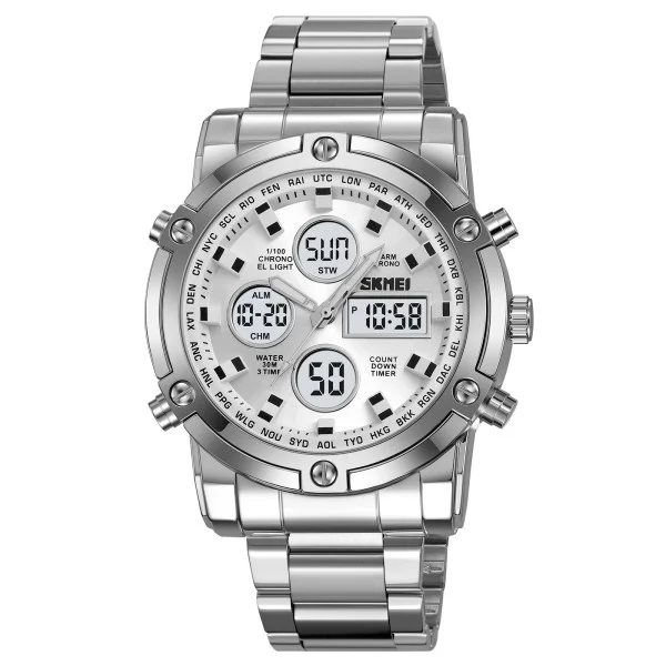 Чоловічий годинник Skmei 2556SI Silver SALE 2025 фото 1