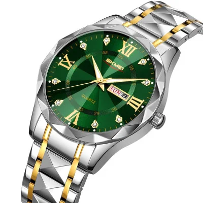 Чоловічий годинник Skmei 9369TGDGN Gold-Green