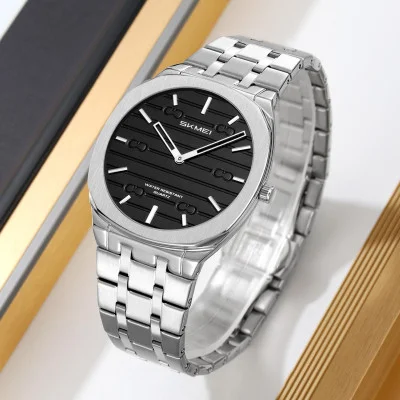 Мужские часы Skmei 9372SIBK Silver-Black