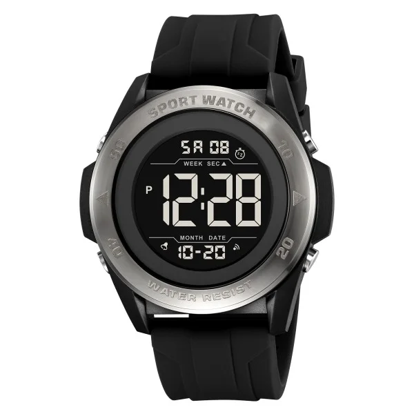 Чоловічий годинник Skmei 2485BKSI Black-Silver фото 1