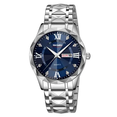 Чоловічий годинник Skmei 9369SIBU Silver-Blue