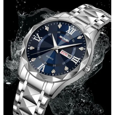 Чоловічий годинник Skmei 9369SIBU Silver-Blue