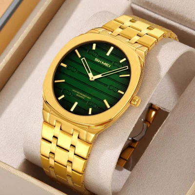 Мужские часы Skmei 9372GDGN Gold-Green