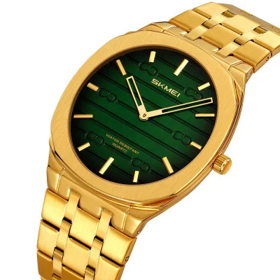 Мужские часы Skmei 9372GDGN Gold-Green
