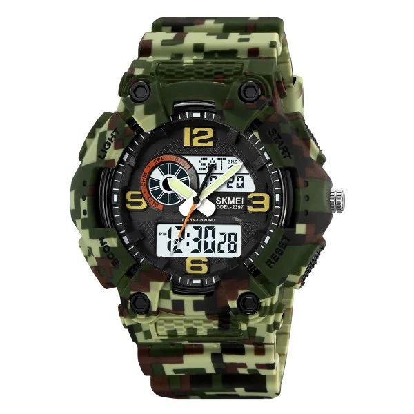 Чоловічий годинник Skmei 2397CMGN Camo Green SALE 2025 фото 1