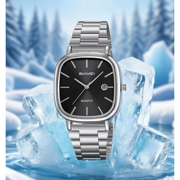 Чоловічий годинник Skmei 2551SIBK Silver-Black фото 3