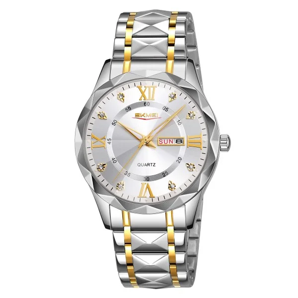 Мужские часы Skmei 9369TGDSI Gold-Silver фото 1