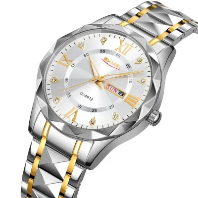 Мужские часы Skmei 9369TGDSI Gold-Silver
